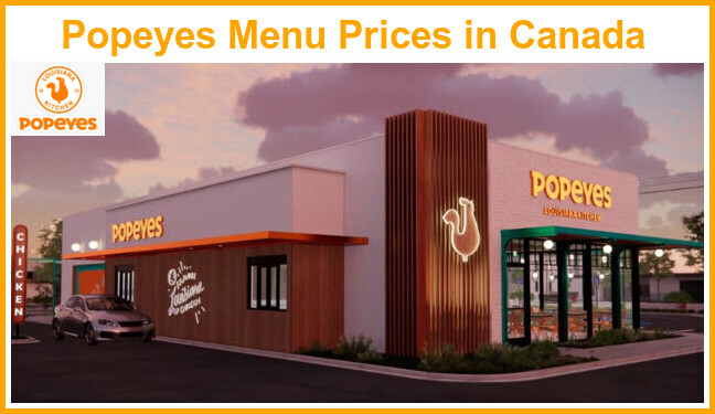 Popeyes Menu Prices in Canada